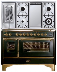 Кухонна плита ILVE M-120FRD-E3 Matt фото