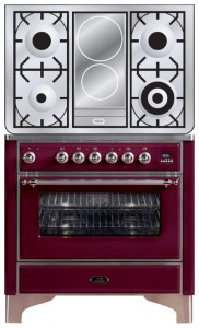 厨房炉灶 ILVE M-90ID-E3 Red 照片
