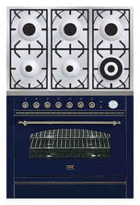 厨房炉灶 ILVE P-906N-VG Blue 照片