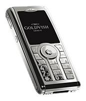 携帯電話 GoldVish Centerfold White Gold 写真