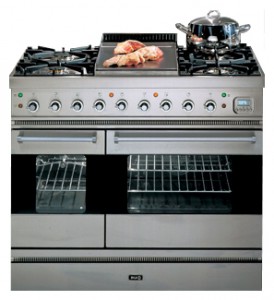 Kitchen Stove ILVE PD-90F-VG Stainless-Steel Photo