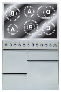 Kitchen Stove ILVE PTQE-100-MP Stainless-Steel Photo