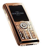 携帯電話 GoldVish Violent Numbers Pink Gold 写真