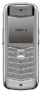 Mobiele telefoon Vertu Constellation Exotic polished stainless steel dark brown karung skin Foto