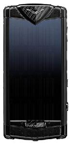 Téléphone portable Vertu Constellation T Black Neon Silver Carbon Fiber Photo