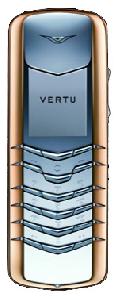Mobilais telefons Vertu Signature Stainless Steel with Red Metal Bezel foto